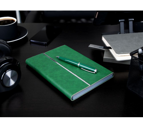 Ручка шариковая Letra Chrome, глянцевая, черная