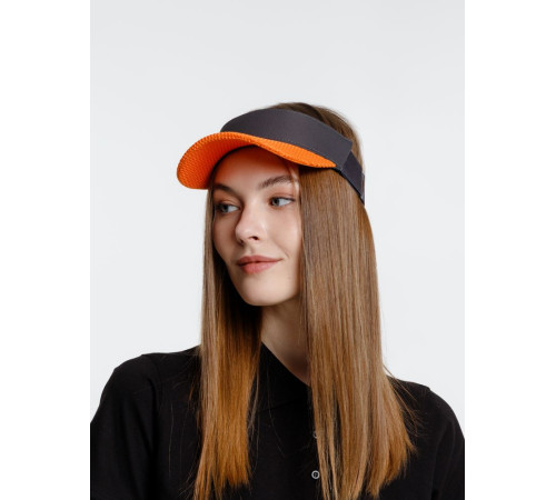 Козырек Grand Slam, темно-серый с оранжевым