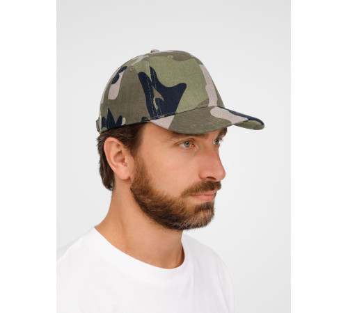 Бейсболка Buffalo, зеленый камуфляж