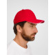 Бейсболка Buffalo, красная с белым
