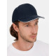 Бейсболка Long Beach, темно-синяя с белым