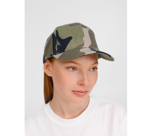 Бейсболка Buffalo, зеленый камуфляж