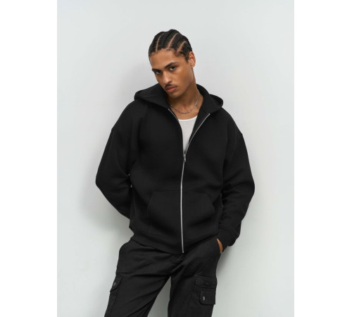 Толстовка унисекс на молнии Jelo, черная