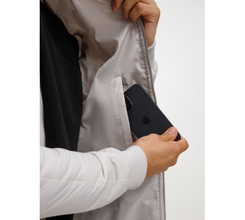 Куртка унисекс Warmbridge, светло-серая