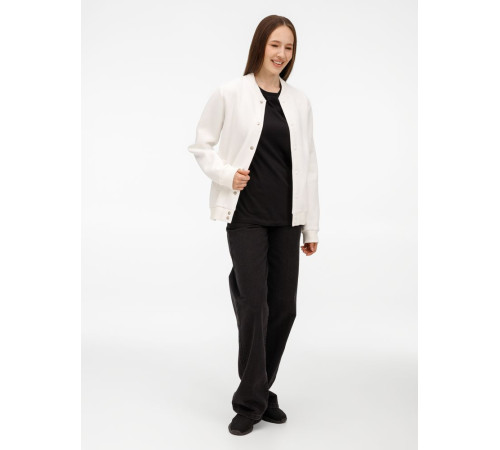 Бомбер унисекс AtmosWear, молочно-белый