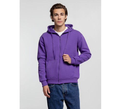 Толстовка на молнии с капюшоном Siverga Heavy 2.0, фиолетовая