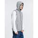 Жилет с капюшоном унисекс Gotland, серый