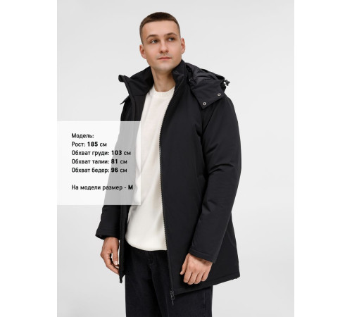 Куртка-парка унисекс Sfera, черная