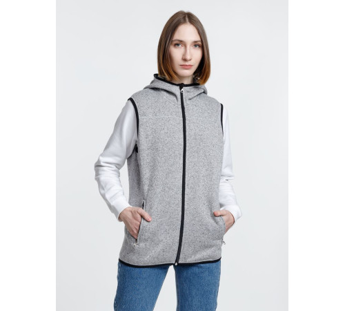 Жилет с капюшоном унисекс Gotland, серый