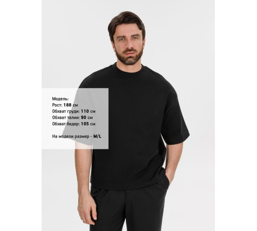 Футболка оверсайз Big Boss, черная