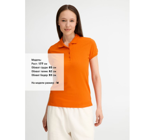 Рубашка поло женская People 210, оранжевая