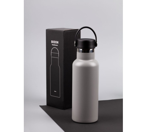 Термобутылка Bidon, серая