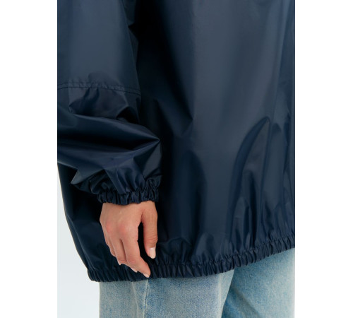 Дождевик-анорак Alatau, укороченный, темно-синий, единый размер