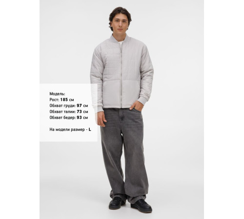 Куртка унисекс Warmbridge, светло-серая