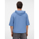 Футболка оверсайз унисекс с капюшоном Neofit, синяя