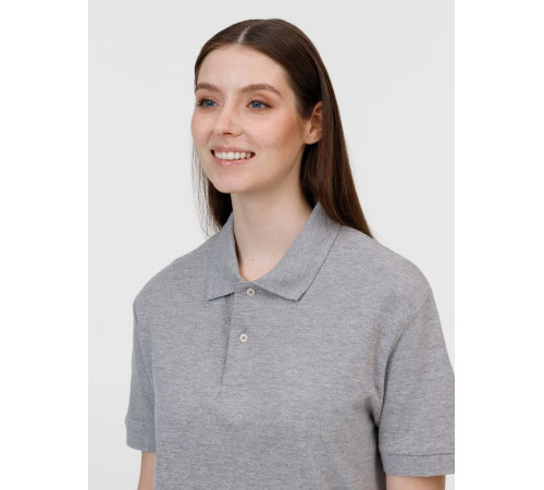 Рубашка поло унисекс Pacific, серый меланж