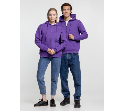Толстовка на молнии с капюшоном Siverga Heavy 2.0, фиолетовая