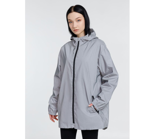 Парка Manifest из светоотражающей ткани, серая