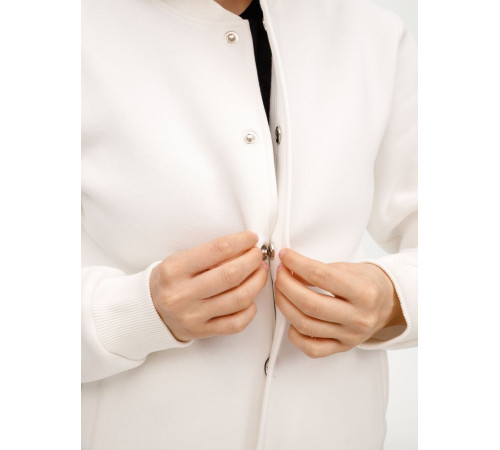 Бомбер унисекс AtmosWear, молочно-белый