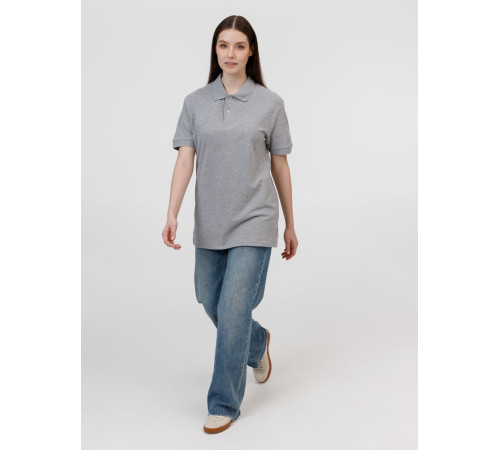 Рубашка поло унисекс Pacific, серый меланж