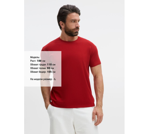 Футболка Imperial 190, вишнево-красная