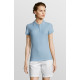Рубашка поло женская People 210, голубая