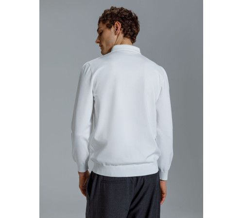Рубашка поло мужская с длинным рукавом Terrazzo, белая