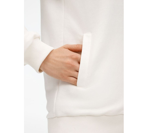 Бомбер унисекс Nuppu, молочно-белый