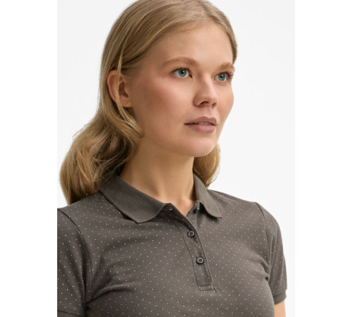 Рубашка поло женская Brandy Women, темно-серая с белым
