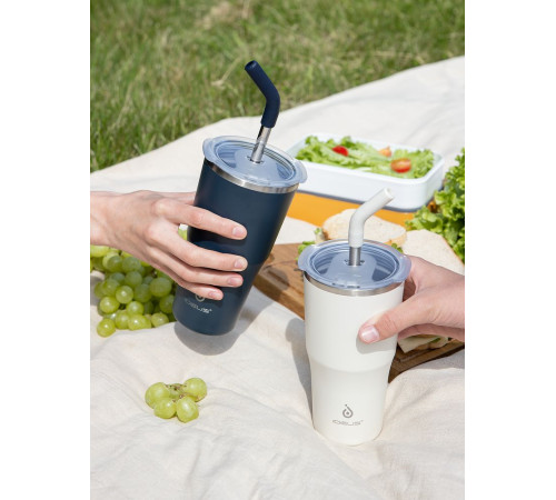 Термостакан Sapporo М, белый (молочный)