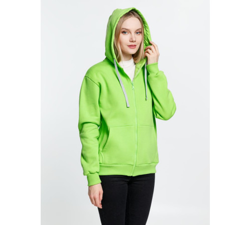 Толстовка на молнии с капюшоном Siverga Heavy, зеленое яблоко