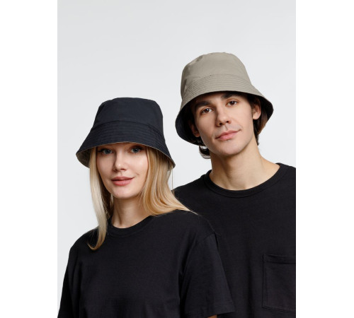 Панама Nylon двусторонняя, черная с хаки