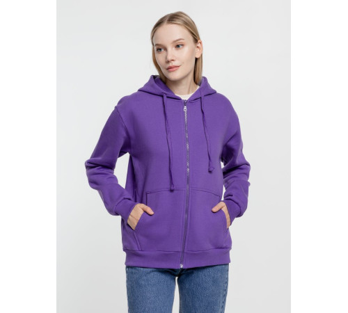 Толстовка на молнии с капюшоном Siverga Heavy 2.0, фиолетовая