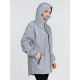 Парка Manifest из светоотражающей ткани, серая