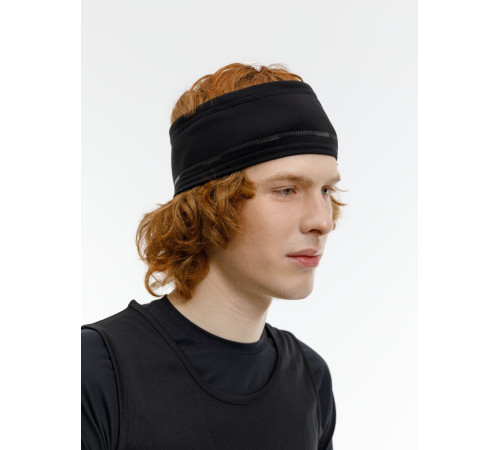 Спортивная повязка утепленная Jogge, черная