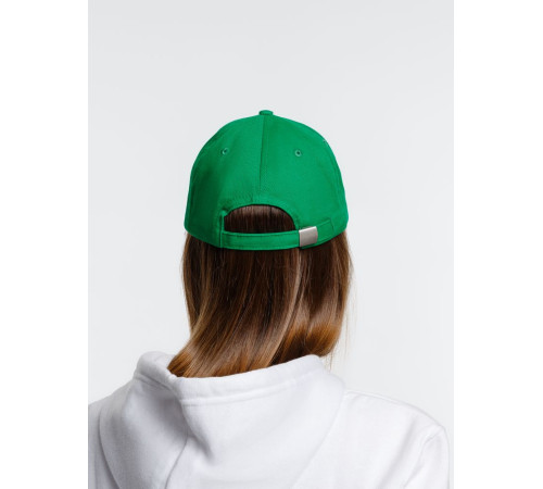 Бейсболка Spiker, зеленая с белым