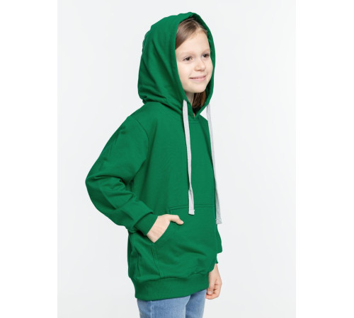 Толстовка с капюшоном детская Kirenga Kids, зеленая