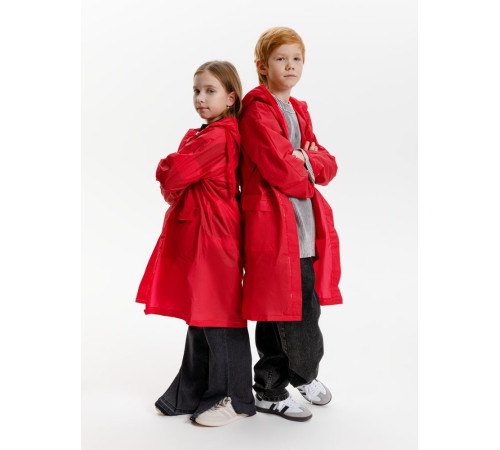 Дождевик детский RainDrop Kids, красный