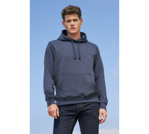 Толстовка унисекс Spencer, синий меланж