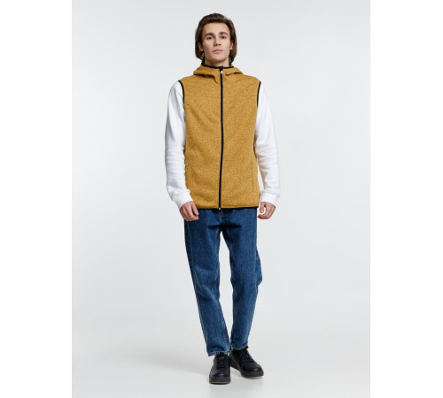 Жилет с капюшоном унисекс Gotland, горчичный