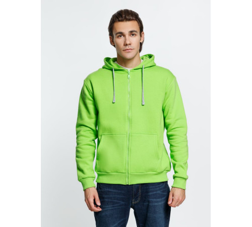 Толстовка на молнии с капюшоном Siverga Heavy, зеленое яблоко
