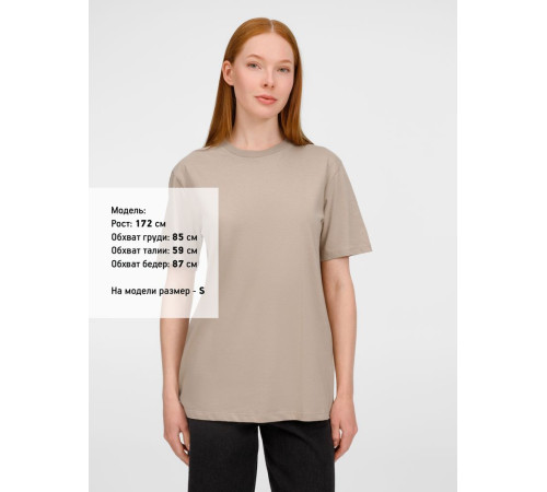 Футболка унисекс Legend, серо-бежевая