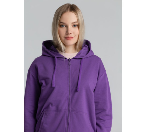 Толстовка на молнии с капюшоном Siverga 2.0, фиолетовая