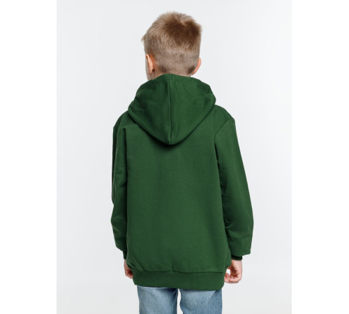 Толстовка с капюшоном детская Kirenga Kids, темно-зеленая