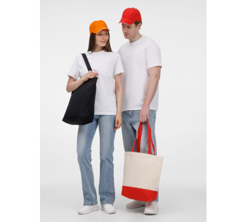 Холщовая сумка Shopaholic, красная