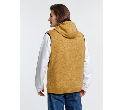 Жилет с капюшоном унисекс Gotland, горчичный