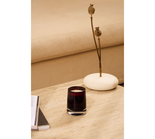 Ароматическая свеча Fragnola, грейпфрут и ветивер, бордовая