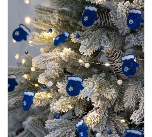 Гирлянда Merry Mittens, синяя