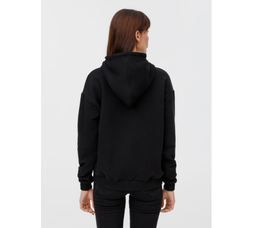 Толстовка унисекс оверсайз на молнии Zippy Terry, черная