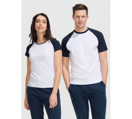 Футболка женская Milky 150, белая с оранжевым